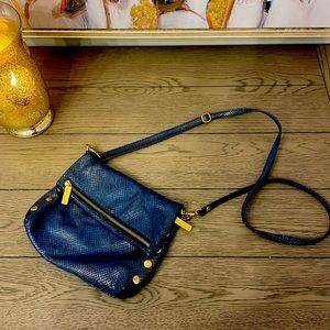 HAMMITT VIP small.  Gorgeous blue snake print leather